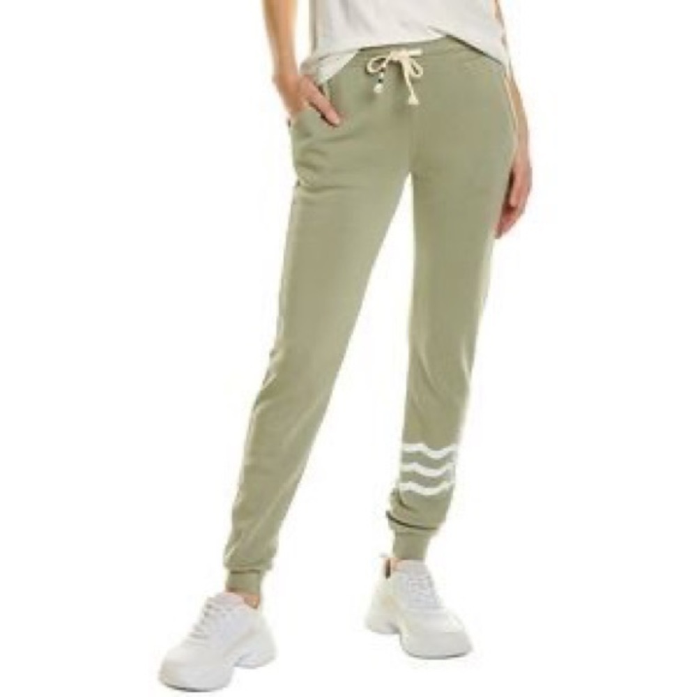 All Angeles Wave Essential Jogger Pants Olive Green Size Small